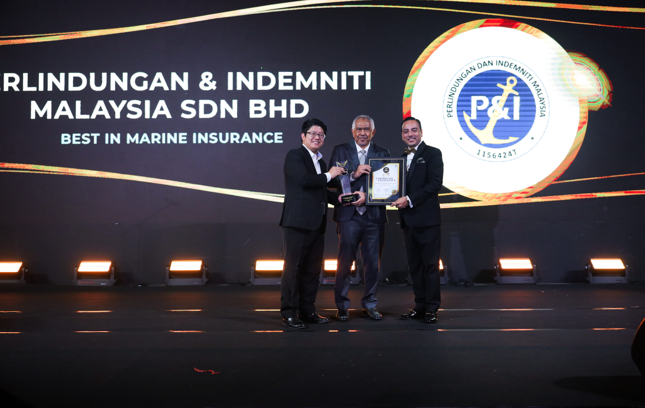 P&I Malaysia won best “Marine Insurance” SME and Entrepreneurs Business Awards (SEBA) 2023